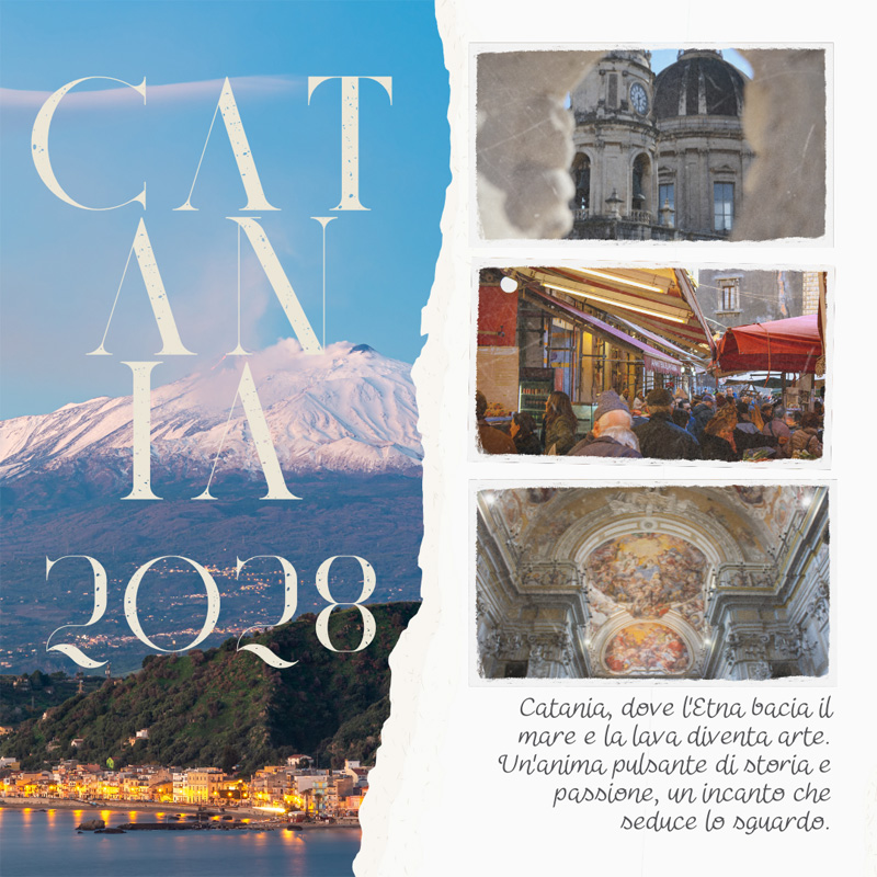 Catania città candidata a Capitale Italiana della Cultura 2028